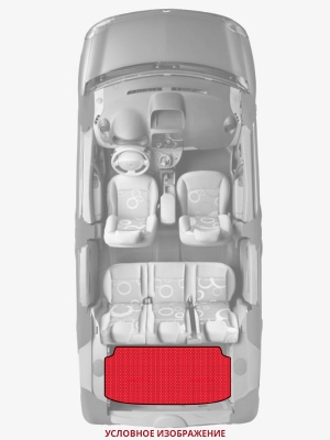 ЭВА коврики «Queen Lux» багажник для Dodge Ram Van (3G)